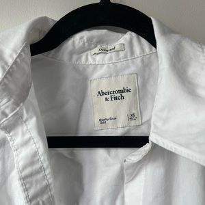 Abercrombie Oversized White Botton Up